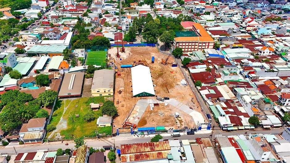 Tiến độ thi công tại dự án Happy One Mori tháng 8/2025