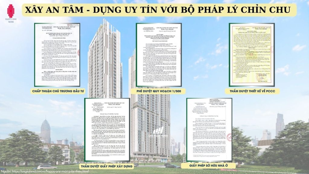 An Tâm Tuyệt Đối: Phân Tích Chi Tiết Pháp Lý Dự Án Happy One Mori 4 Hồ sơ pháp lý dự án căn hộ Happy One Mori